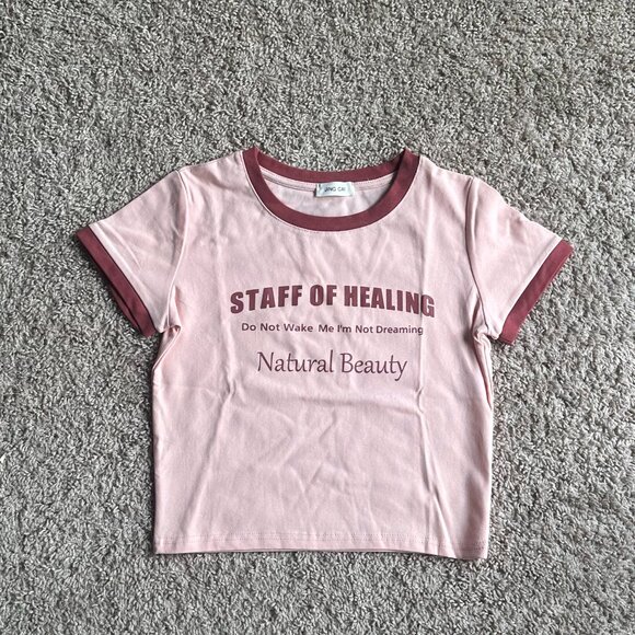 NEW Cropped T-Shirt – Soft Cotton Blend – Size S - Picture 3 of 4